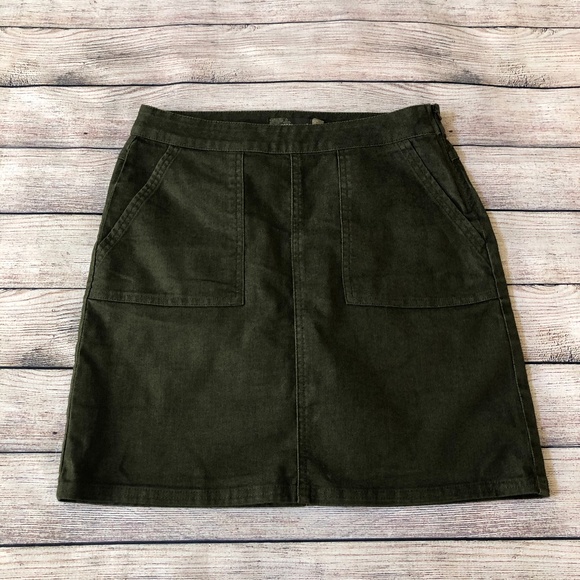 Prana Dresses & Skirts - PrAna Kara Olive Green Denim Skirt Size 0